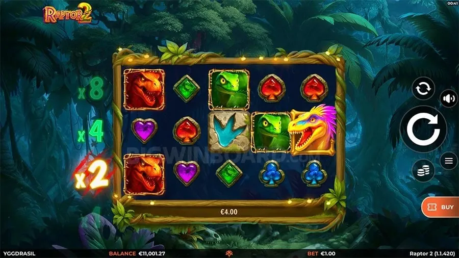 Mobile phone displaying a casino app